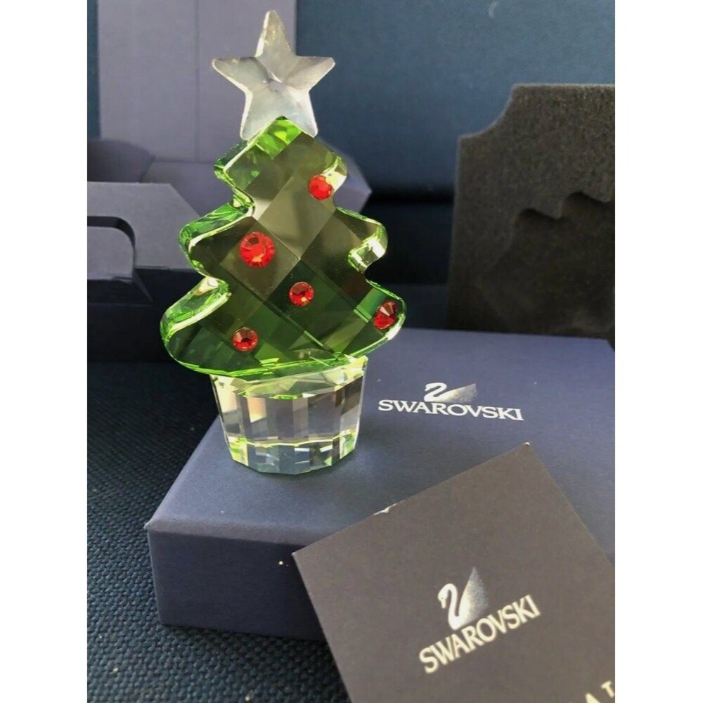 SWAROVSKI CRYSTAL Medium Felix Christmas Tree Figure 3.75” 872199